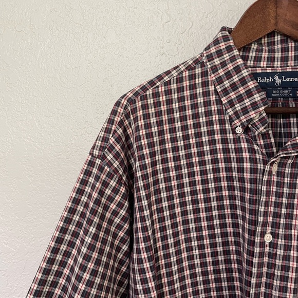 Ralph Lauren Big and Tall Plaid Button Down Casual Shirt - Picture 3 of 8